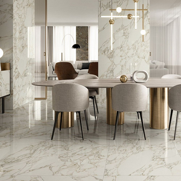 Керамогранит Italon Charme Deluxe 60х120 Cerato, Arabescato White, 8 мм