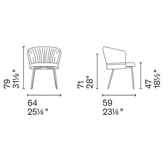 Стул Calligaris Vanilla CS2245, Hemp
