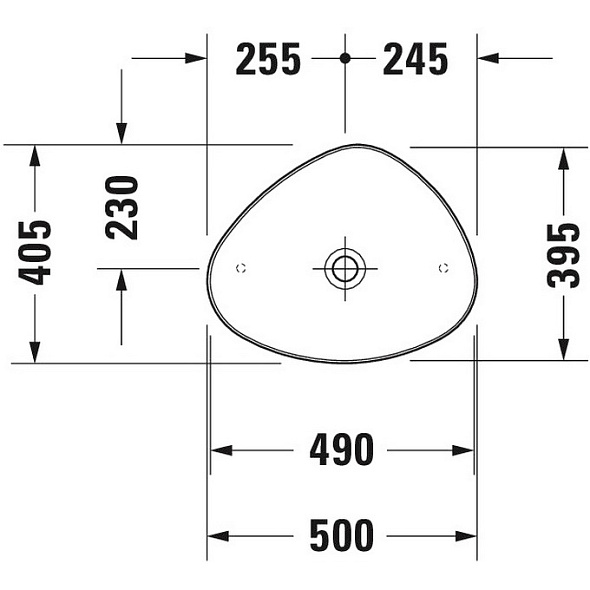 Раковина накладная Duravit Cape Cod 50х40,5 2339500000