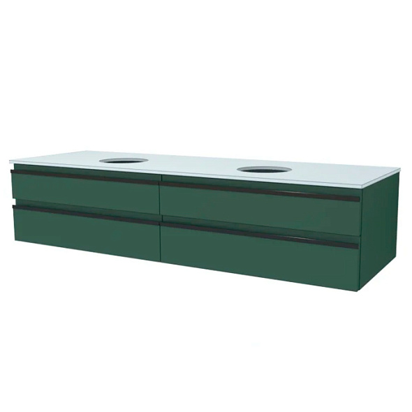 Тумба со столешницей Kolpa-San Alexis OA 150 GN, 150x50, подвесная, зеленый