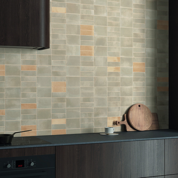 Керамогранит Equipe Miyako 5х15, Golden Ochre Gloss, 7,8 мм