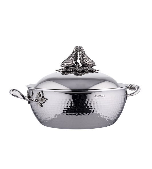 Вок Opus Prima 24 см/4 л, декор крышки - птицы