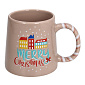 Кружка Merry Christmas 400 мл, розовая
