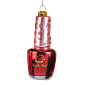 Елочная игрушка "Лак для ногтей красный" 11,5 см