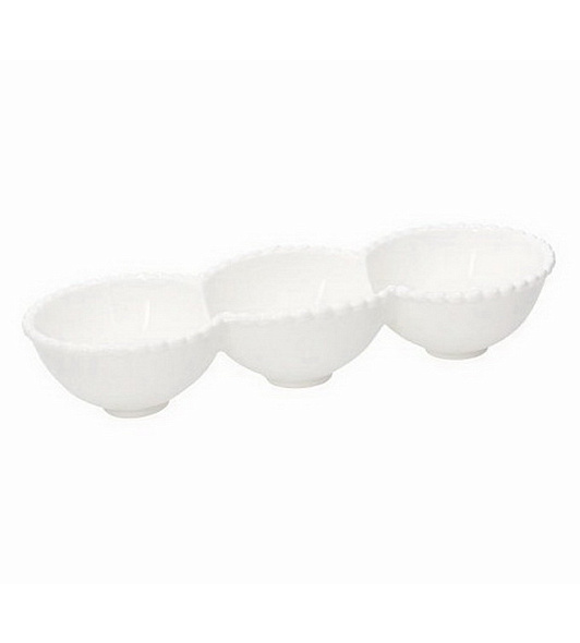Блюдо для закусок Ornament Pearl 27,5х9,5х5 см