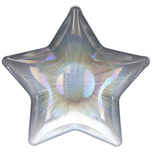 Блюдо "Звезда" 30 см, цвет серебро