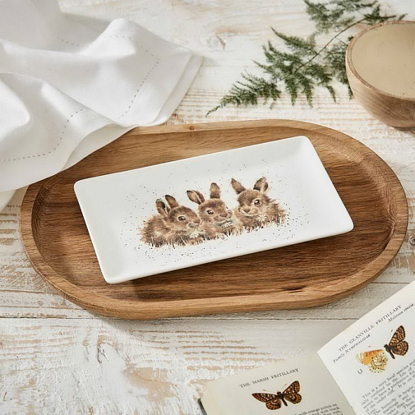 Блюдо "Кролики" 20х11,5 см