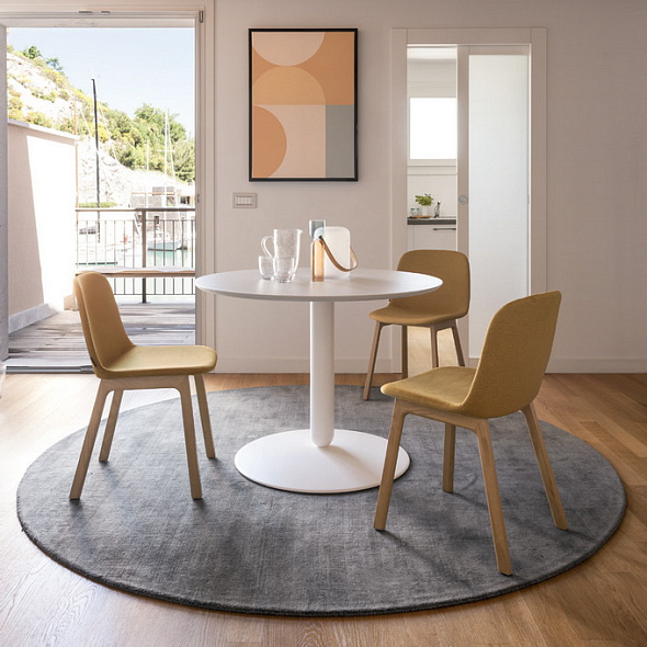 Стол обеденный Calligaris Balance 105х105, Matt Optic White