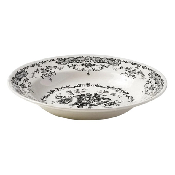 Тарелка глубокая Rose Black 23,3 см