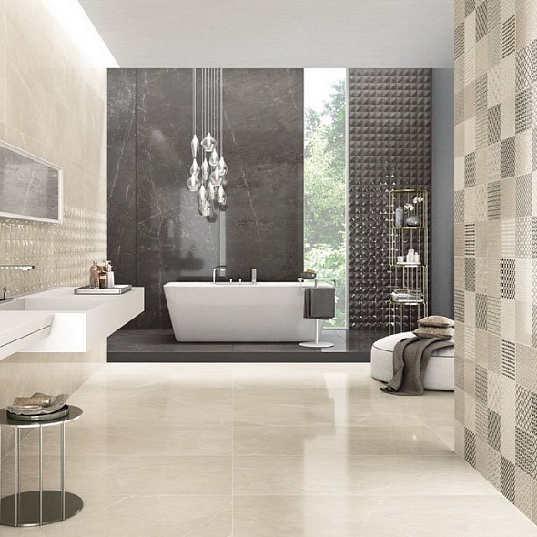 Керамогранит Panaria Ceramica Trilogy 58х116 Lux, Sky Smoke, 10 мм