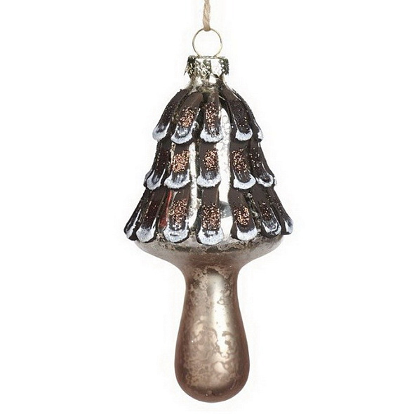 Новогодняя игрушка "Поганка" 13 см