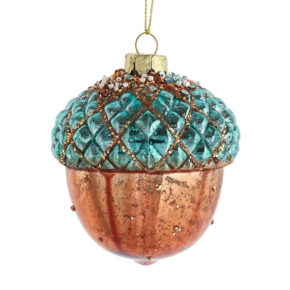 Елочная игрушка "Желудь" 8,9 см