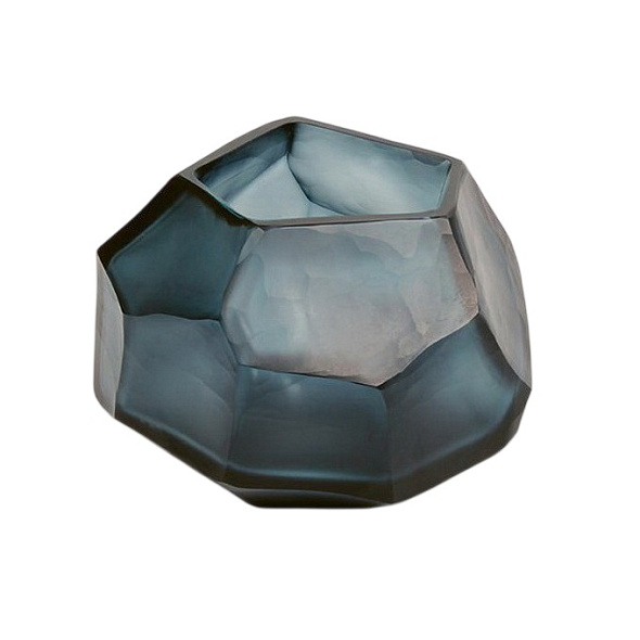Подсвечник Guaxs Cubistic 9 см, морская волна