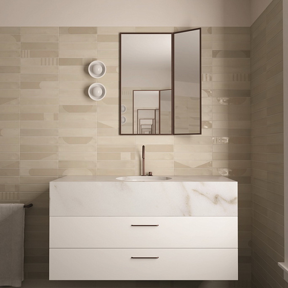Керамогранит Equipe Wadi 6х30, Decor Beige, 8 мм