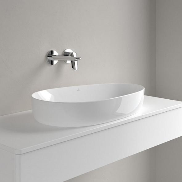 Раковина накладная Villeroy & Boch Antao 65х40, CeramicPlus, 4A7465R1, из TitanCeram, White Alpin