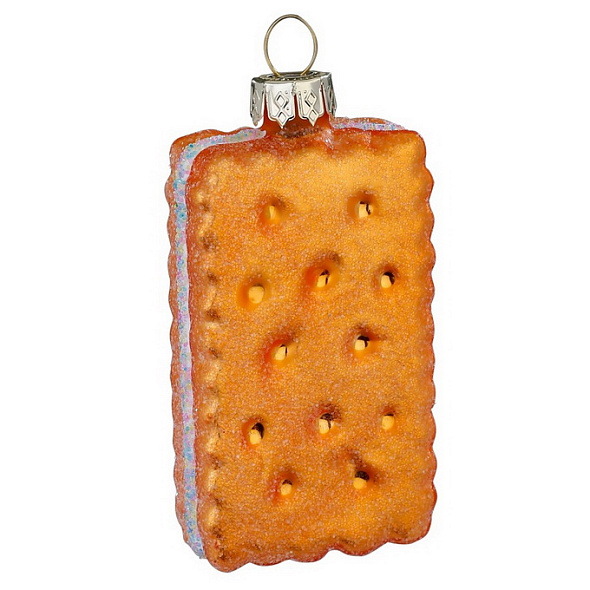 Елочная игрушка "Печенье-сэндвич" 8 см
