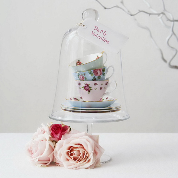 Чашка чайная с блюдцем Rose Confetti Vintage 185 мл