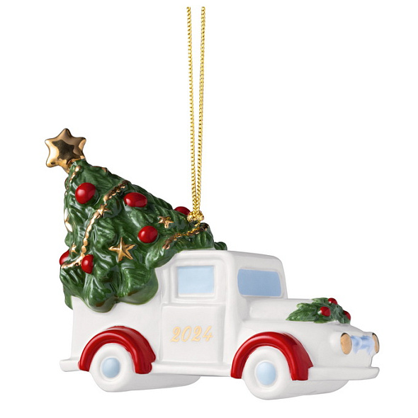 Елочная игрушка "Новогодний грузовичок" Christmas Classics 10 см