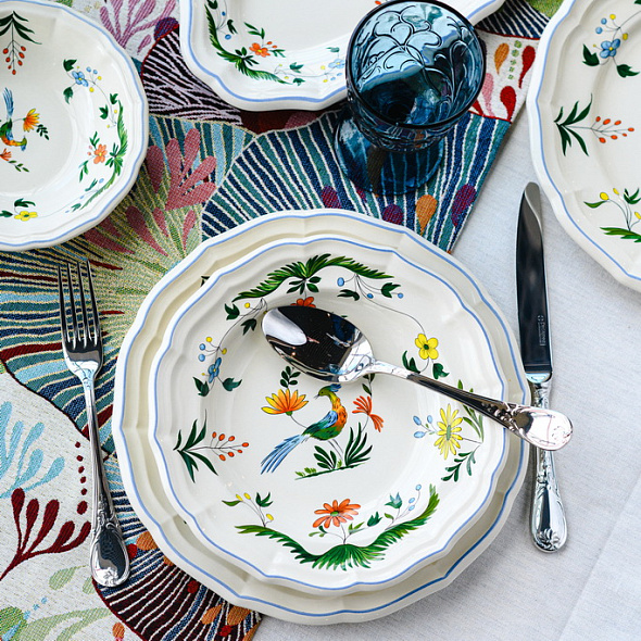 Набор тарелок глубоких Oiseaux De Paradis 22,5 см, 4 шт