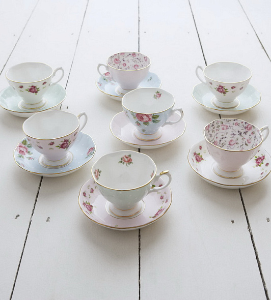 Чашка чайная с блюдцем Rose Confetti Vintage 185 мл