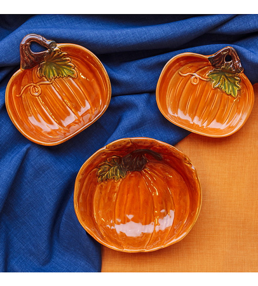 Блюдце "Тыква" Relief Zucca 18х16 см