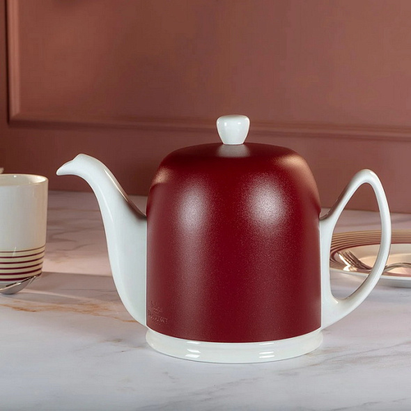 Заварник Salam Bordeaux 1 л, цвет бургундия/белый