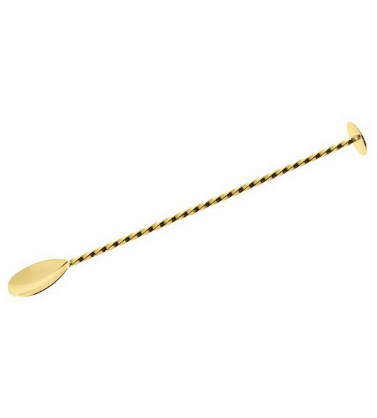 Ложка коктейльная Paderno Bar Gold 27 см