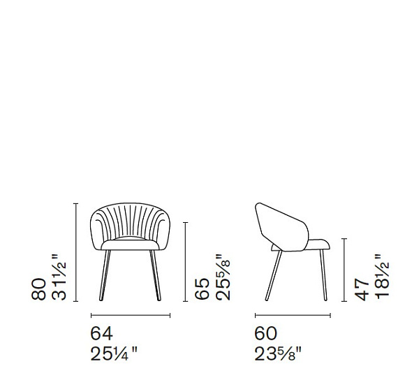 Стул Calligaris Anime, Anthracite Grey