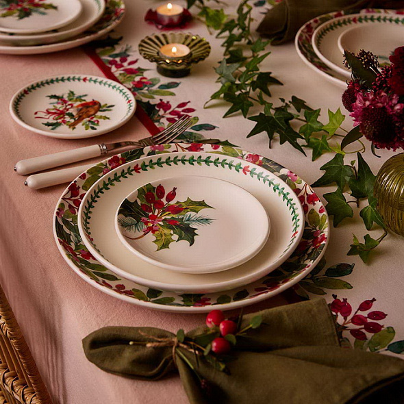 Тарелка для хлеба Botanic Garden Christmas Holly 15,5 см