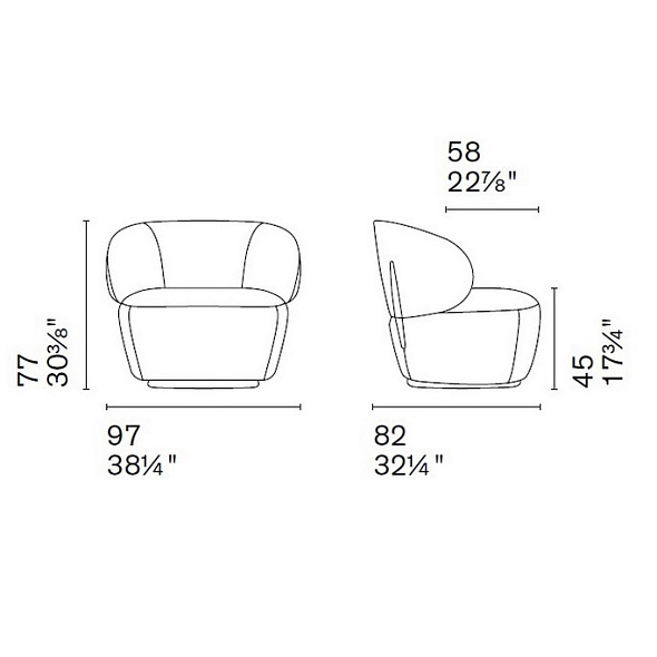 Кресло Calligaris Mara, Cream