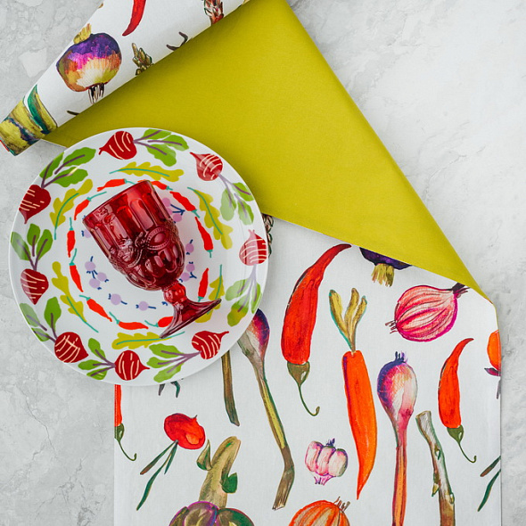 Скатерть-дорожка Textile Ortolana 40х140 см, белая