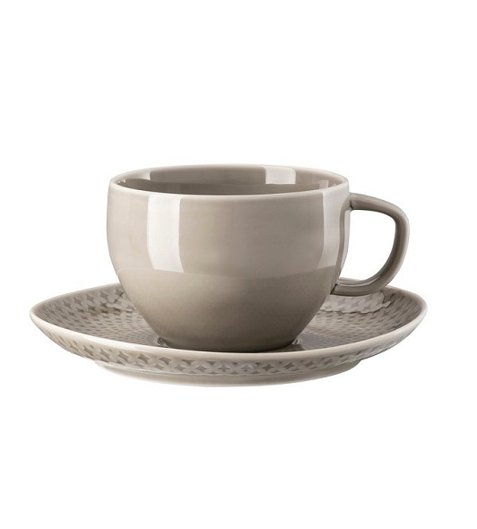 Блюдце для чашки для завтрака Junto Pearl Grey 18 см