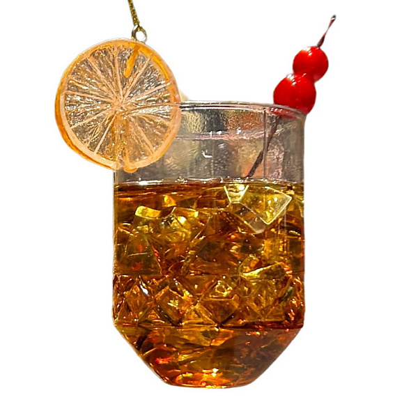 Елочная игрушка "Коктейль" 9,5 см
