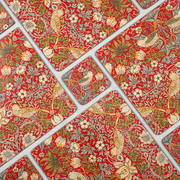 Набор подставок под тарелку Strawberry Thief  29,8х40,1 см, 4 шт 