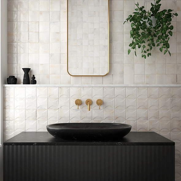 Плитка керамическая Equipe Hanoi 10х10, White, 8 мм