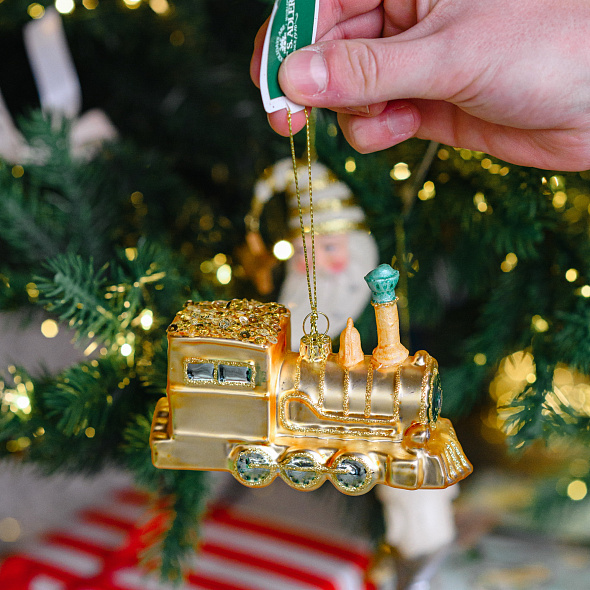 Елочная игрушка "Поезд", в ассортименте