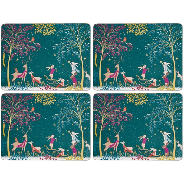 Набор подставок под тарелку Woodland Tales 30,5х23 см, 4 шт