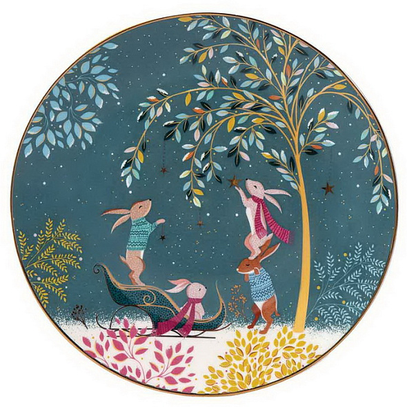 Набор тарелок салатных Woodland Tales 20 см, 4 шт