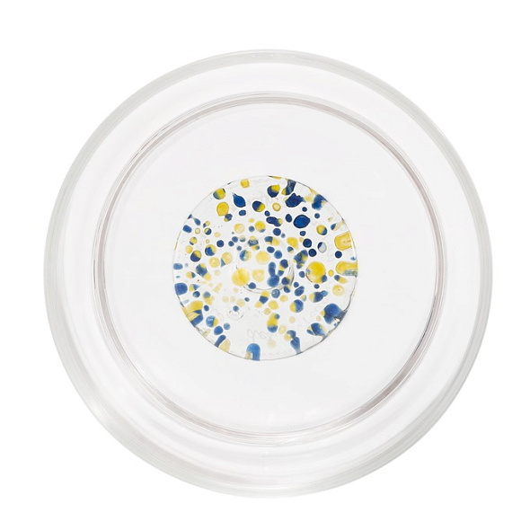 Стакан Teca Terrazzo 350 мл, синий/желтый