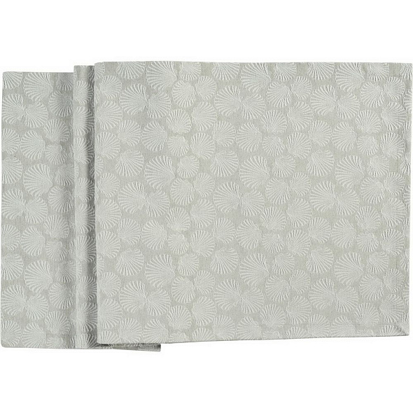 Скатерть-дорожка Shells 50x140 см, цвет серебро