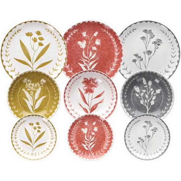 Набор посуды на 6 персон Madison Madeline, 18 предметов