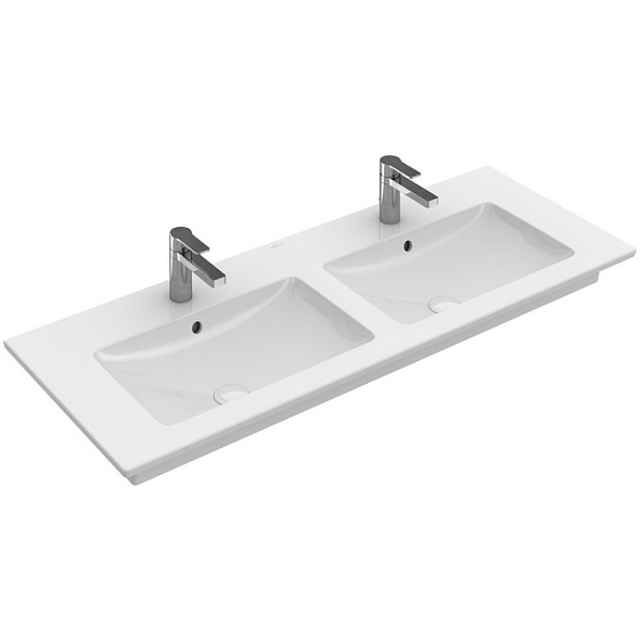 Раковина подвесная Villeroy & Boch Venticello 130х50, CeramicPlus, 4111DLR1, двойная