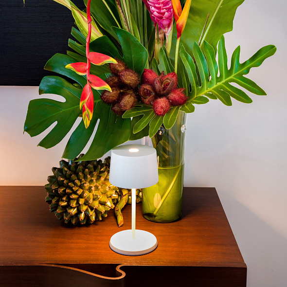 Лампа настольная Zafferano Olivia Pro Mini 22 см, кобальтовая