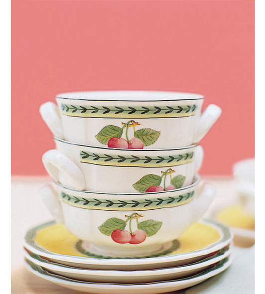 Чашка суповая с блюдцем French Garden Fleurence 350 мл