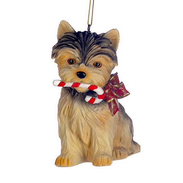 Елочная игрушка "Йоркширский терьер" 11,5 см