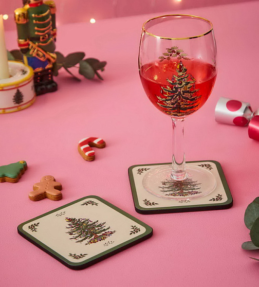 Набор подставок под кружку Christmas Tree 10,5x10,5 см, 6 шт