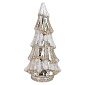 Фигурка с подсветкой "Елка со снегом" Christmas Snowy 22 см, цвет серебро