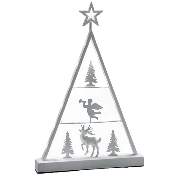 Фигурка "Рождественская ель", белая