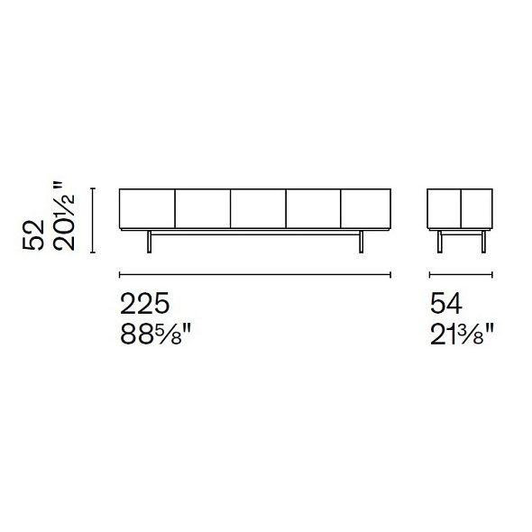 Комод Calligaris Lake CS6076-7, White Travertino