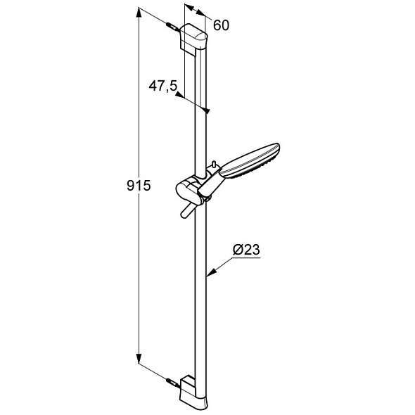 Комплект для душа Kludi Freshline 6794005-00,без смесителя, хром